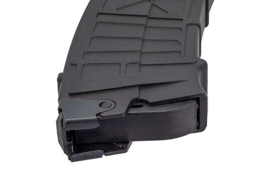 JTS Group 10-round magazine hold 2 3/4" or 3" shells of 12-gauge ammunition with steel feed lips.